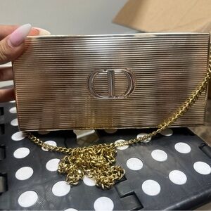 Christian Dior Gold Clutch